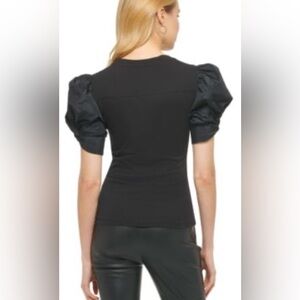 Marc New York Black Short Sleeve Top